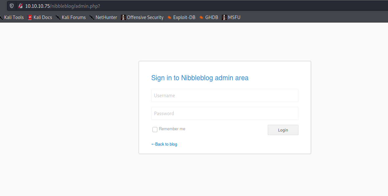 Nibble Admin Page