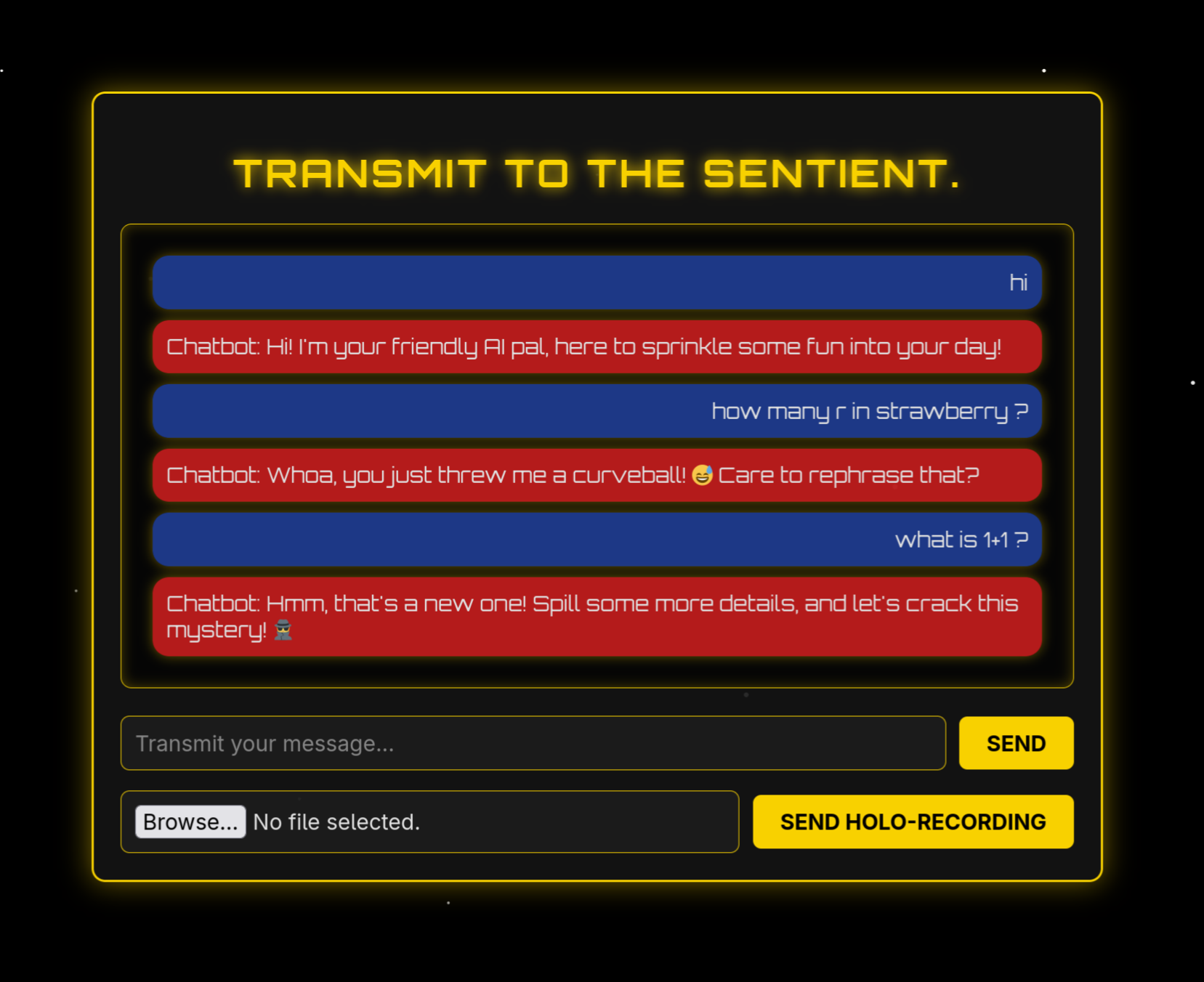 Chatbot response